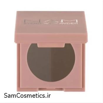 پودر ابرو نام کازمتیکس دو رنگ کد Warm Dark Brown حجم 2.5 گرم | NAM Cosmetics