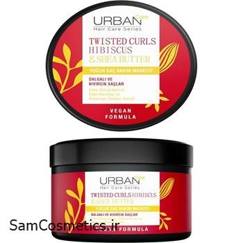 ماسک مو داخل حمام موهای فر اربن کر | Urban Care مدل TWISTED CURLS حاوی شی باتر حجم 230 میل