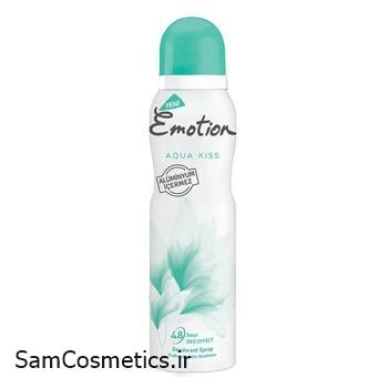 اسپری دئودورانت زنانه ایموشن | Emotion مدل Aqua Kiss حجم 150 میل