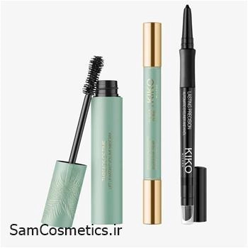 ست آرایش چشم کیکو میلانو 3 تکه همراه کیف آرایشی | KIKO MILANO Dramatic Eyes Trio Kit