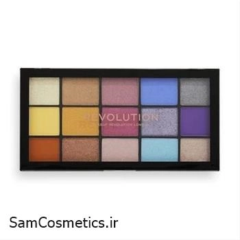 پالت سایه 15 رنگ رولوشن مدل Spirited Love حجم 16.5 گرم | Revolution Reloaded Eyeshadow Palette
