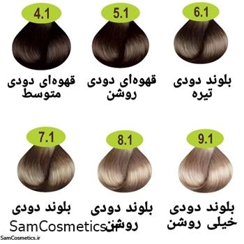 رنگ مو ماکادامیا شماره 6.1 رنگ بلوند دودی تیره حجم 100 میل