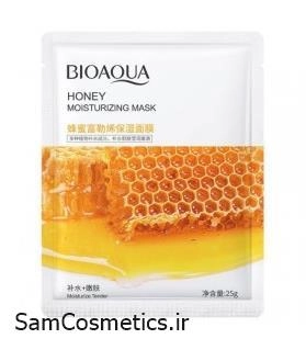 ماسک ورقه ای آبرسان بیوآکوا | BIOAQUA عصاره عسل حجم 25 گرم