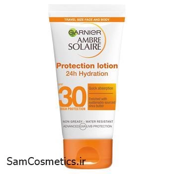 ضد آفتاب فوق سبک گارنیر SPF 30 آمبر سولر حجم 50 میل | Garnier Ambre Solaire Sun Milk SPF 30