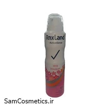 اسپری ضد تعریق زنانه انگلیسی رنکس لند | RnxLand مدل s.e.xy bouquet حجم 150 میل