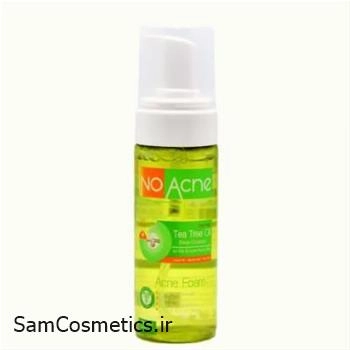 فوم شستشو صورت نو آکنه Tea Tree مناسب پوست چرب و جوش‌دار حجم 150 میل | No Acne Acne Foam Face Wash