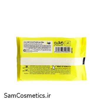 دستمال مرطوب پاک کننده آرایش نینو مدل لایه بردار بسته 27 عددی