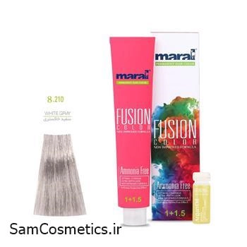رنگ مو فیوژن کالر مارال 8/210 رنگ سفید خاکستری