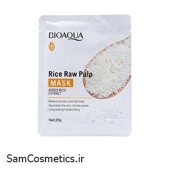 ماسک ورقه ای بیوآکوا | Bioaqua ضد چروک مدل برنج حجم 30 میل