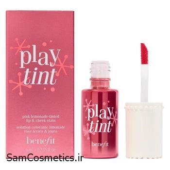 تینت لب و گونه بنفیت رنگ گلبهی | benefit Cheek & Lip PLAYTINT | مدل PLAYTINT